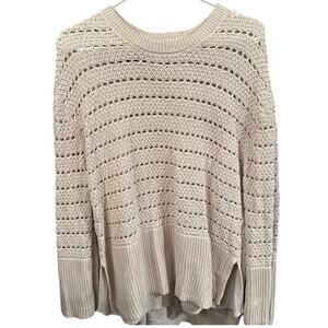Gap Cotton Knit Sweater – Natural / Off-white – Small
